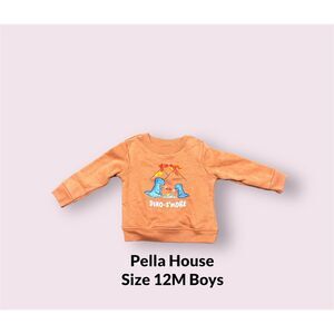 Garanimals Baby Boys Graphic Fleece Sweatshirt Sienna Burn Size 12M